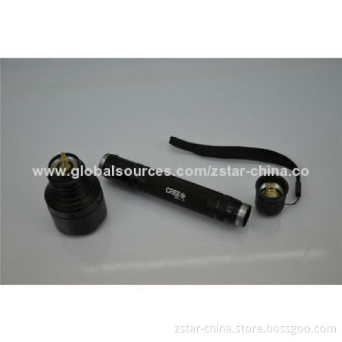 10W Cree XML-T6 LED Bright Flashlight Torch, Made of Aluminum Material